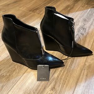 New Zara Black Boots. Size 8
